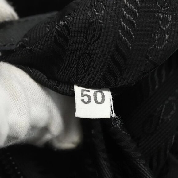 PRADA Tote Bag Nylon Black Silver Auth 151507 - Picture 10 of 16